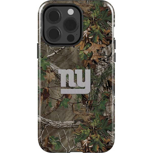 NFL New York Giants Realtree Xtra Green Camo iPhone 15 Pro Impact Case